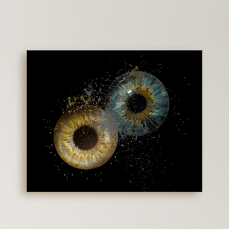 Couples’ Iris Portrait – Two Eyes, One Love