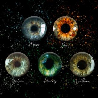 Family Iris Portrait – Personalised Wall Art of your Eyes