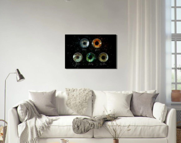 Family Iris Portrait – Personalised Wall Art of your Eyes - Image 4